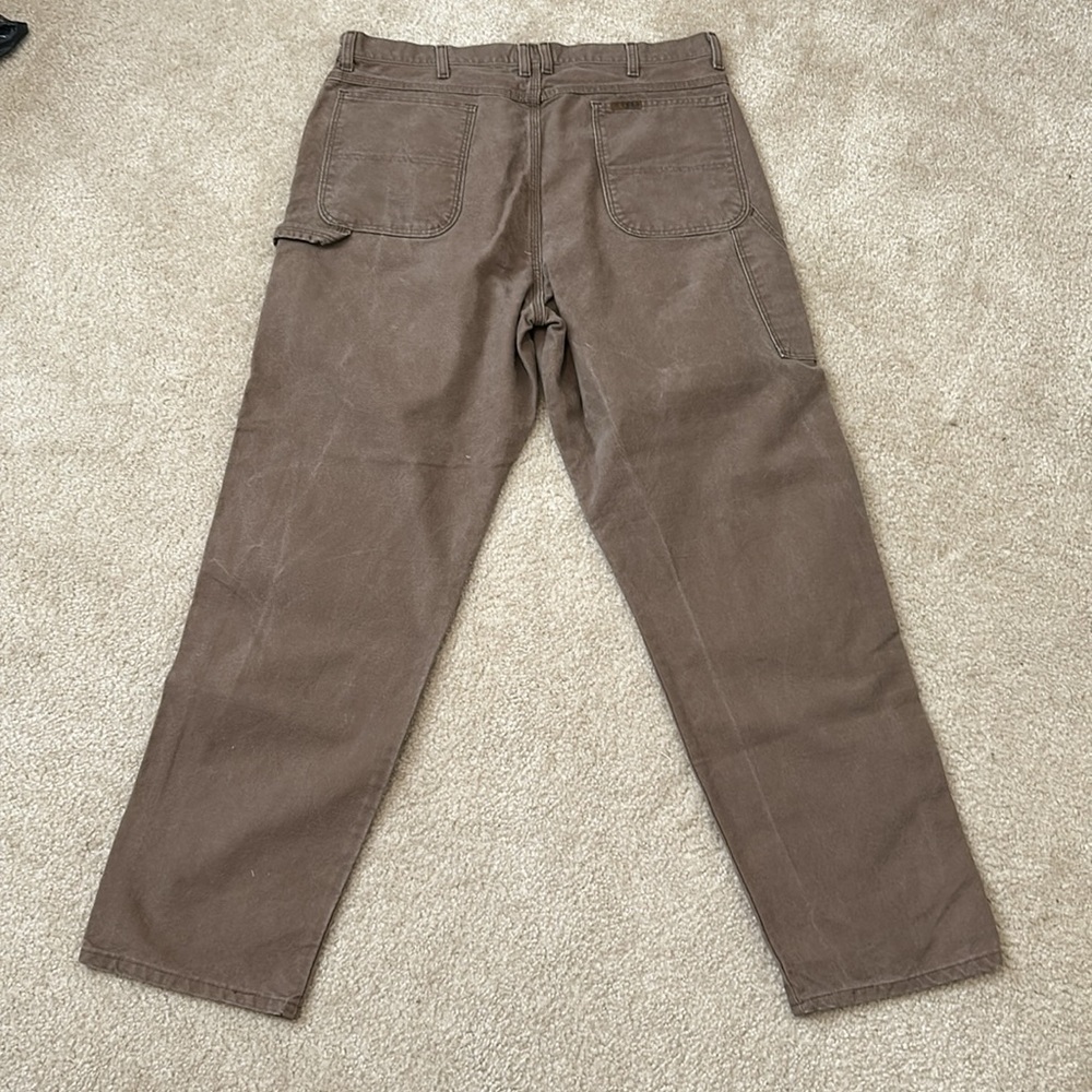 Men’s Brown Schmidt Jeans Size 38x32 - Picture 3 of 7
